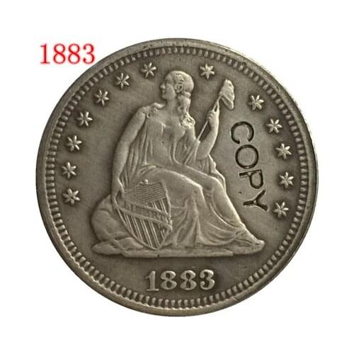 USA 1883 LIBERTY SEATED QUARTER DOLLARS COPY COINS