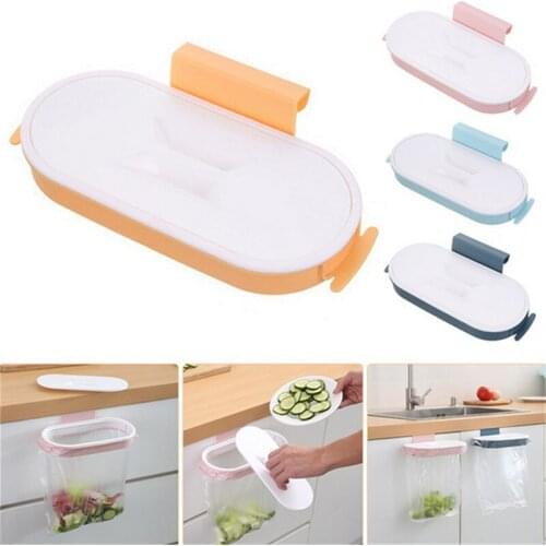 Storage rack Kitchen Garbage Cupboard Door Hanging Bag Door Organizer Towel Holders Trash Bag Hanger Storage Shelf Cabinet Trash