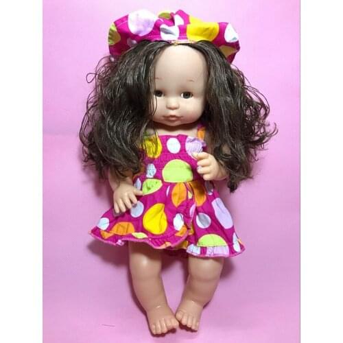 [Funny] Simulation fashion 39cm Blink eye , take a bath shower model Action Figures Soft Reborn Baby Dolls girl gift