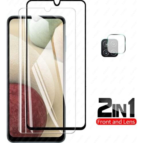 2 In 1 Camera Glass for Samsung A12 Phone Screen Protectors Protective Glass on For Galaxy A12 Samsunga12 A125 Light Film Glas