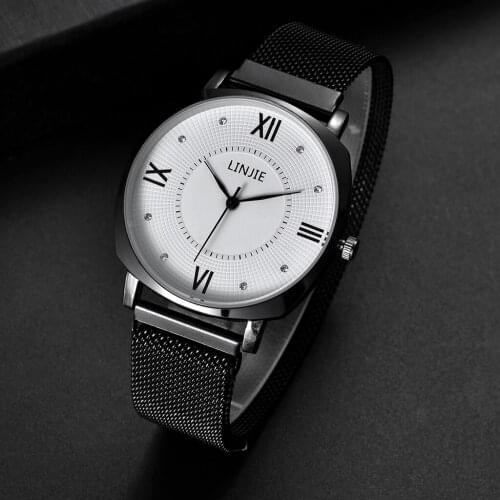 Relogio Masculino Mens Watches Luxury Ultra Thin Magnetic Mesh Band Quartz Wrist Watch Business Sports Men Clocks