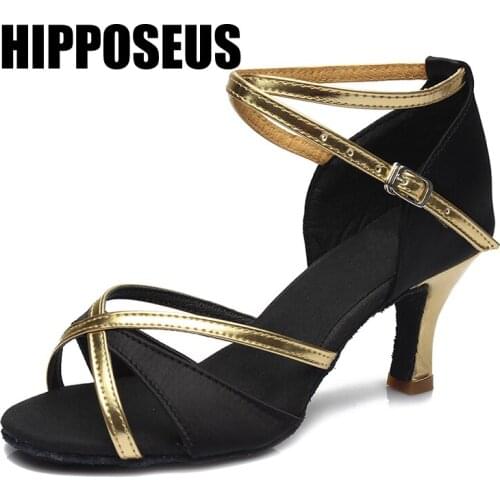 Quality Ballroom Professional Latin Dance Shoes for Women/Girls/Ladies Tango&Salsa High Heeled Indoor Dancing shoes PU/Satin