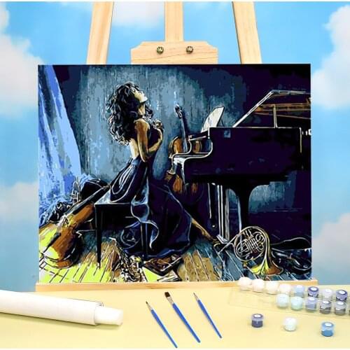 Figure Girl Abstract DIY Painting By Numbers Set Oil Paints 40*50 Picture By Numbers Photo Home Decor For Adults Handicraft