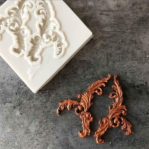 Lace Frame Shaped Silicone Cake Mold Chocolate Pastry Accessories Craft Fondant Cake Decoration Mold Baking Tool
