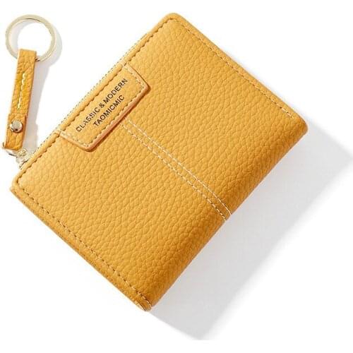 2021 New Women Wallet Small Cute Wallet Women Short PU Leather Women Wallets Zipper Purses Portefeuille Female Purse Clutch