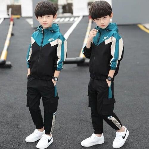 New Boys Clothing Sets Spring Autumn Teenager Boy Clothes Kids Cotton Casual Sports Suit Children Fashion Tracksuits For 5-14Y