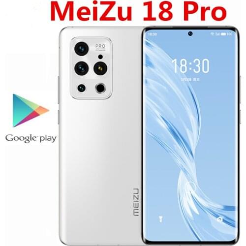 Original Meizu 18 Pro 5G Mobile Phone 6.7" 120HZ 12GB RAM 256GB ROM 50.0MP+44.0MP+32.0MP+8.0MP Snapdragon 888 40W Charger 2 Sim