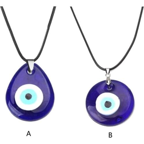 Lucky Blue Eye Necklace Devil Protect Lucky Eye Pendant Necklace Turkish Eye for Protection and Blessing for Men Women