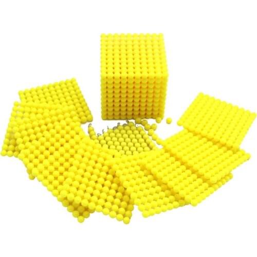 Montessori Checker Board Beads With Wooden Number Cards R7RB