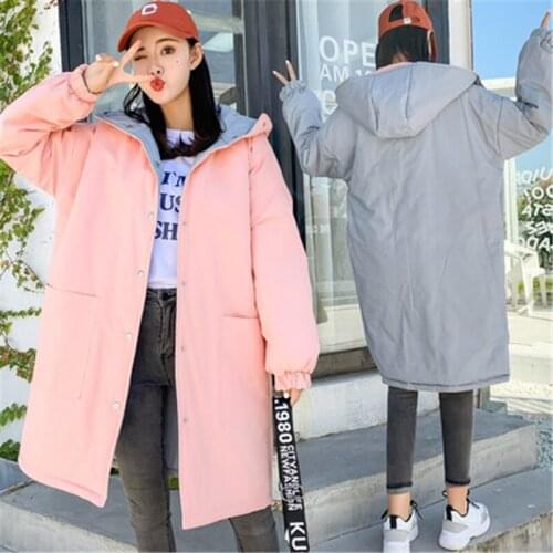 Womens Windbreaker Section Spring Autumn New Korean Version Of Loose Long-Sleeved Big size Double-Sided Windbreaker Jacket903