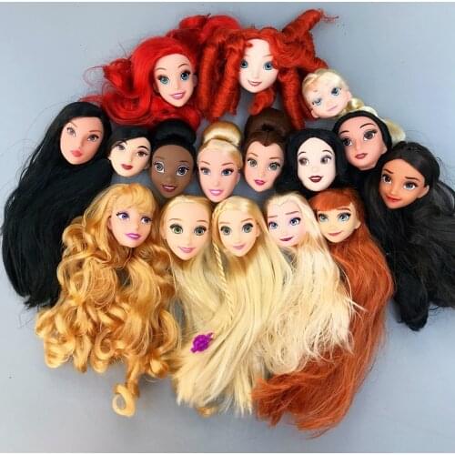 Vintage Retro Rare Princess Doll Head Girl Doll Head Makeup DIY Bjd Doll Head Children Birthday Gift