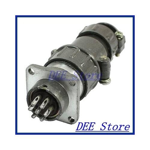 Waterproof Aviation Plug Pannel Connector Adapter 7 Pin P20-7 Core