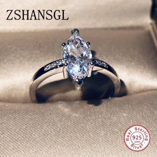 Plata filled Water Droplet Rings Sparkling Clear CZ Finger Rings for Women with Horse eye zircon Wedding Jewelry Gift