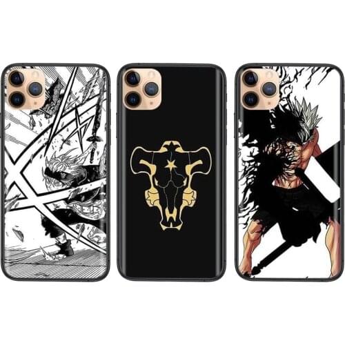 For Xiaomi Redmi Note 9 9S 8 7 10 Note9 Note 9 Pro Max 9Pro 5G Black Clover Anime Asta Hard Cheap Black Shell Trend Cover 3D
