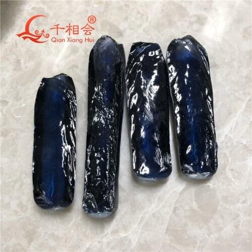 0.1kg 100g per color Rough raw material corundum lab created blue color sapphire