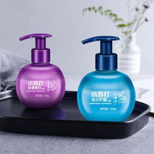 1pc New Whitening Toothpaste Stain Removal Fight Bleeding Gums Soda Toothpaste Fresh Breath 220g Oral Care Accessories