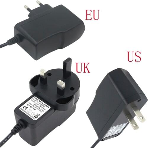 1PCS High quality DC 24V 400mA Charger AC 100V-240V Converter Switching Power Supply Adapter US/EU/UK Plug DC 5.5mm x 2.1-2.5mm