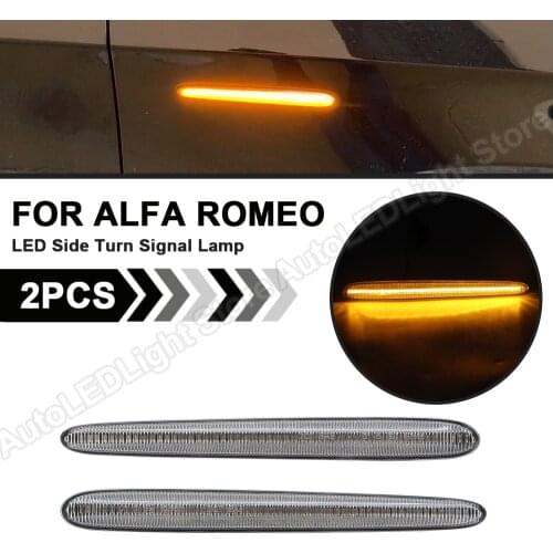 2Pc For Alfa Romeo Giulietta 940 Juliet Sprint Veloce Ti LED Side Marker Lights Arrow Turn Signal Blinker Repeater Lamps 5052294