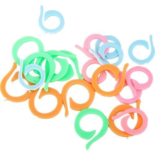 20 Pieces Split Stitch Ring Crochet Knitting Markers 2 Sizes Sewing Craft Tool