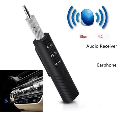 3.5MM jack Bluetooth-compatible Car Kit Hands free Music Audio Receiver Adapter Auto AUX Kit for Speaker Headphone Aux
