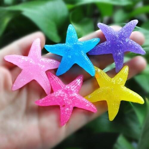 30pcs/lot Cute Flatback Starfish for Phone case Decorating Resin Cabochons Scrapbook DIY Embellishment 50mm