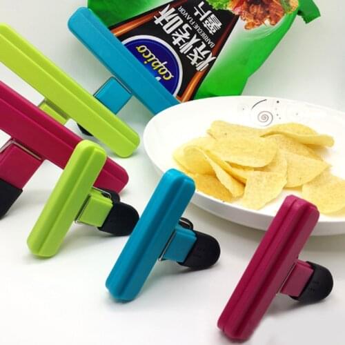 4/6/8pcs Bag Sealing Clips Food Bag Clips Heavy Seal Grip NO More Sharp Edges for Kitchen Snack Bags Sealing Clips and Food Bag