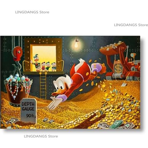 5d Diy Diamond Painting Disney Scrooge Mcduck Graffiti Millionaire Money Street Art Diamond Mosaic Cross Stitch Kits Home Decor