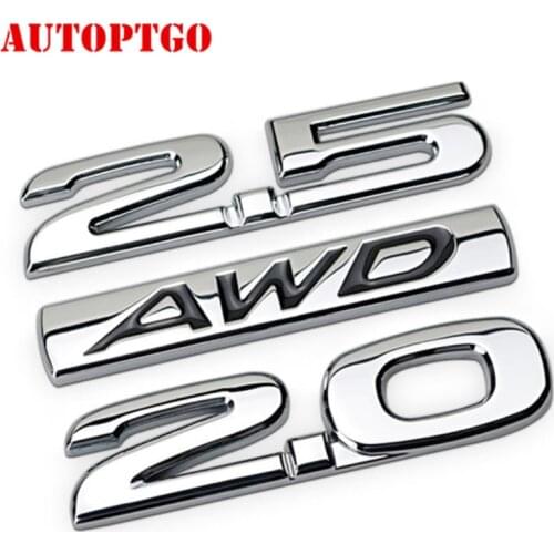 Car Door Rear Tail Trunk 3D AWD 2.0 2.5 Badge Logo Emblem Decal Sticker For Mazda CX-4 CX-5 CX-7 CX-9 For Jeep Bmw Audi Honda