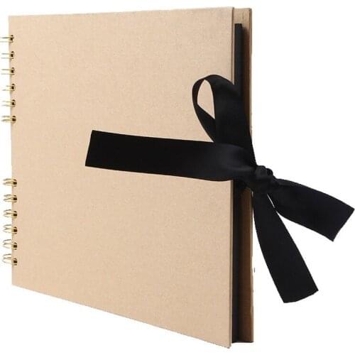 40 Inner Sheets Photo Album Scrapbook for Craft Paper DIY Scrapbooking Wedding Photo Album Anniversary Gifts for Lover Wedding