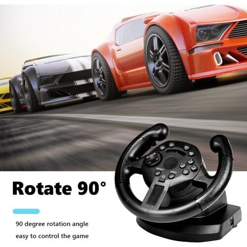 Racing Steering Wheel Simulation Driving Game Controller Vibration Game Joystick Steering Wheel For PS3/PCVibration Joystick