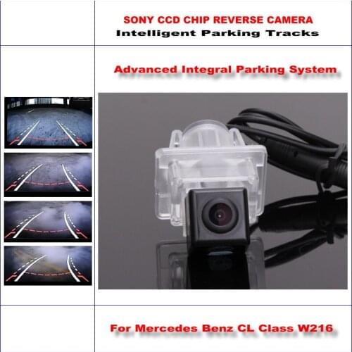 Car Back Reverse Camera For Mercedes Benz CL Class W216 2007-2014 HD Intelligent Parking Tracks CAM