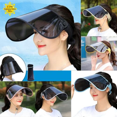 Summer Women Men Unisex TAC Sun Hats Visor Casual Sport Golf Tennis Workout Sunscreen Cap UV Prevent Protector Foldable Hats