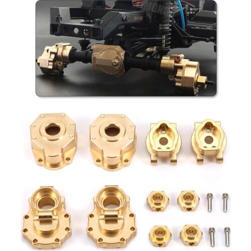 Drive Axle Cover Rear Axle C Hub Carrier Inner Steering Cup Sets RC Accessories Compatible with Traxxas TR X-4 TR X6 RC Car