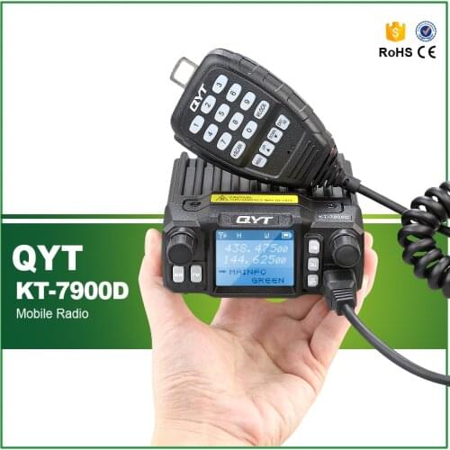 KT-7900D 25W Quad Mobile Radio Walkie Talkie 144/220/350/440MHZ 4 Bands QYT Car Radio