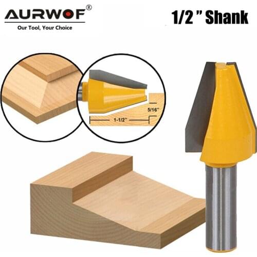 LAVIE 1pc 12mm 1/2" Shank Vertical Panel Raised Bevel Router Bit Woodworking Door Line Milling Cutter for Wood Tools MC03147