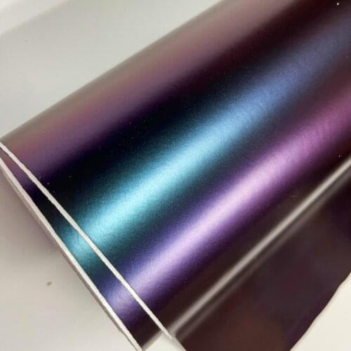 50CM*200/300CM DIY Car Body Chameleon Sticker Car 3D Vinyl Wrap Color Changing Film Purple to Blue Decal Auto Exterior Styling