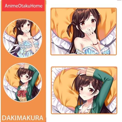 Anime Rent A Girlfriend Mizuhara Chizuru Girl Throw Pillow Cover Hugging Body Pillowcase Otaku Bedding Dakimakura Pillow Case