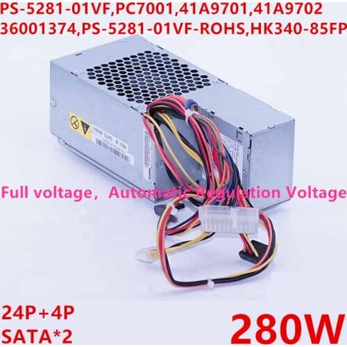 New PSU For Lenovo M57 A57 58 q45 g31 280WPower Supply PS-5281-01VF PC7001 41A9701 PC7032 36001374 PS-5281-01VF-ROHS HK340-85FP