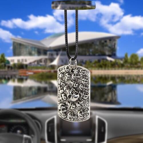 Hip-hop Personalized Auto Ornaments Car Pendant Skull Interior Rearview Mirror Decoration Hanging Decor Car Accessories