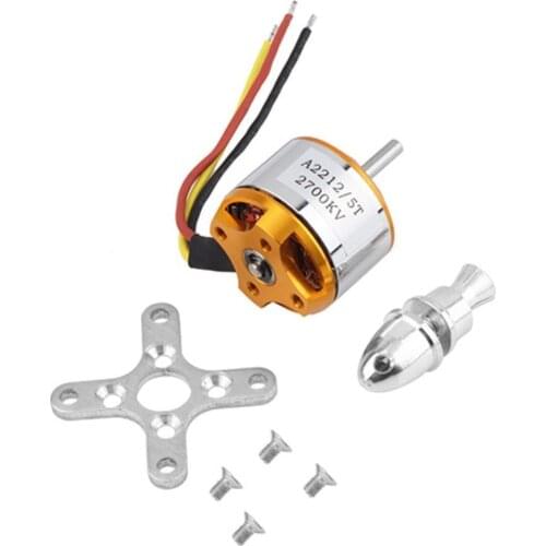 Useful 2700KV Outrunner Brushless Motor A 2212 5T for Airplane Aircraft Hobby