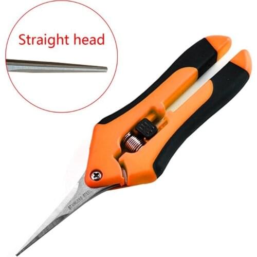 Garden Pruning Shears Stainless Steel Pruning Tools Hand Pruner Cutter Grape Fruit Picking Weed Household Potted Branches Pruner