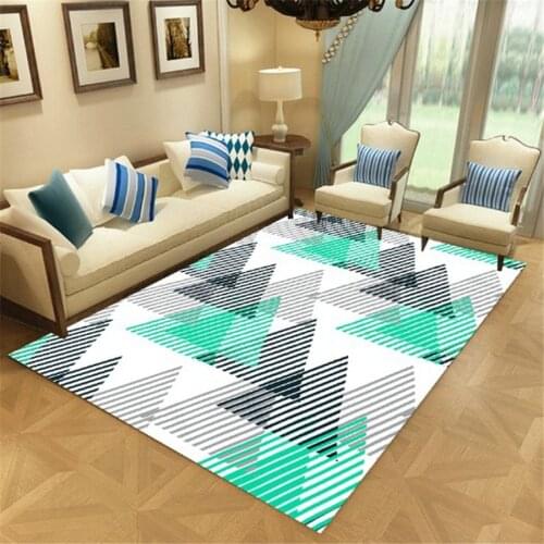 Modern Nordic Style Fashion Geometric Printing Floor Mat Door Mat Door Mat Anti-slip Mat Carpet Bedroom Home Decoration