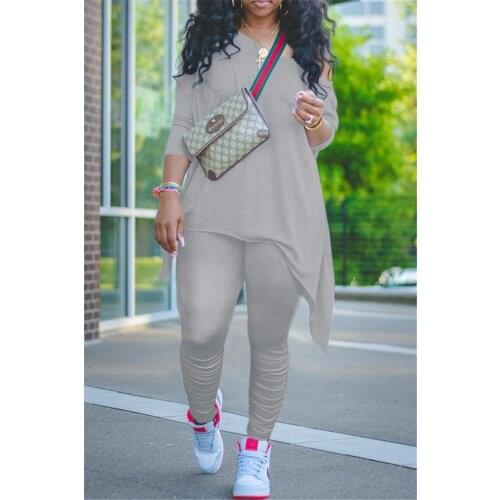 Ueteey New Two-piece Casual Solid Two-piece Pants