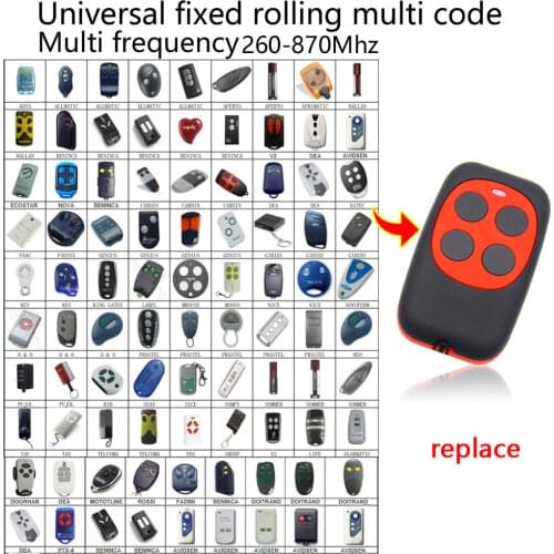 Multi Frequency 433.92MHz 868.92MHz Universal code duplicator fixed rolling multi code remote control 433mhz 868mhz