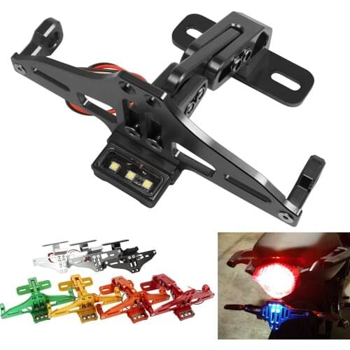 Universal Rear License Plate Holder For Honda CBR 600 900 929 954 1000 RR 1100XX CBR600RR CBR600F CB650R CB500R CB500X CBR500R