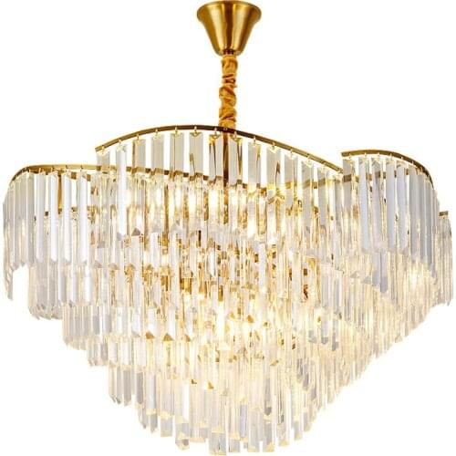 Twisted glass Chateau Nordic Creative Lights Villa Hotel Living Room Chandelier Restaurant fixtures Chandeliers