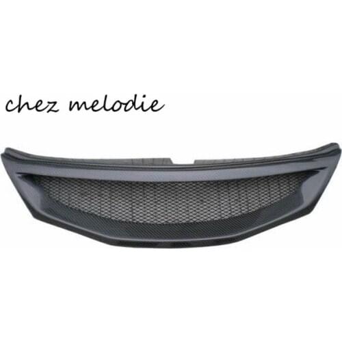 High quality real Carbon fiber racing car front bumper Grill for Subaru Impreza WRX STI X 10 2008-2011 without emblem