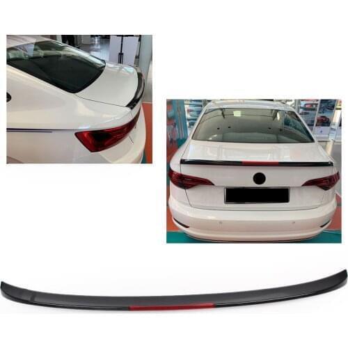 Car Rear Lip Spoiler Splitter Trim Tail Trunk Wing w/ LED Light For Volkswagen VW Jetta Sagitar 2019 ABS Car Styling