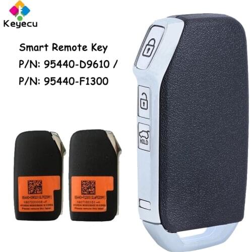 KEYECU Replacement Smart Remote Control Car Key With 3 Buttons - FOB for Kia for Hyundai P/N: 95440-D9610 / 95440-F1300