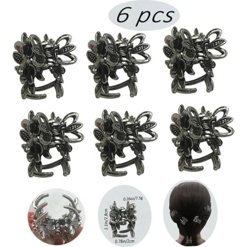 Earofcorn Simple color Hair Clip Claws Flowers Style Cute Girl Hair Accessories Headdress Boutique 2 Packs for Women Set